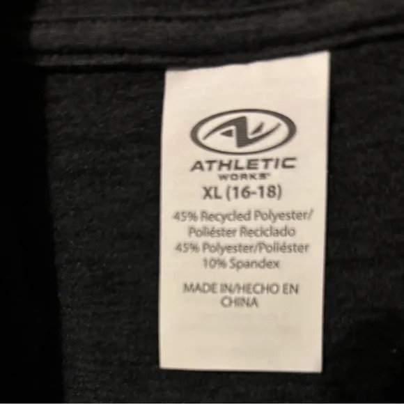Athletic Works Charcoal Hoodie - Picture 2 of 3